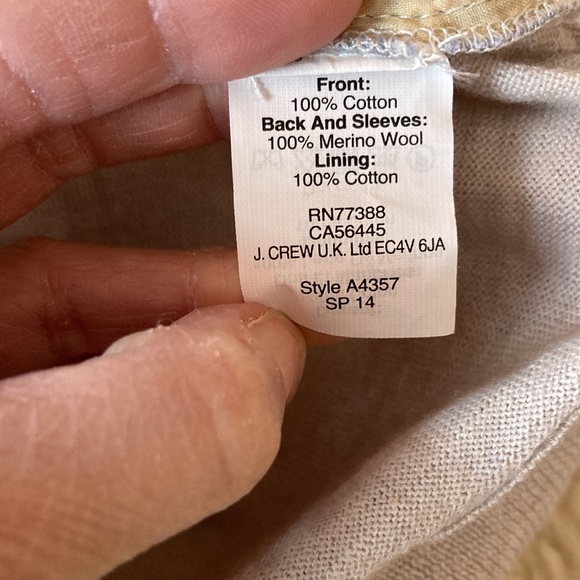 J. Crew Sweater with Embroidered Seersucker Detail - Picture 5 of 8